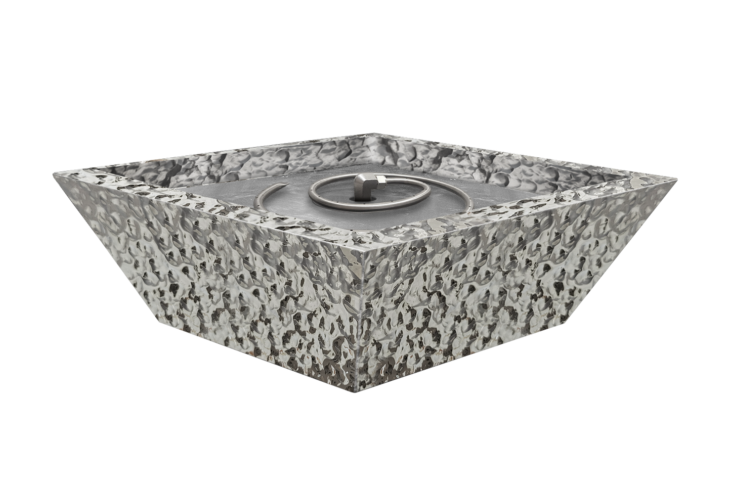 Stainless Steel Fire Bowl - Hammered Polished
