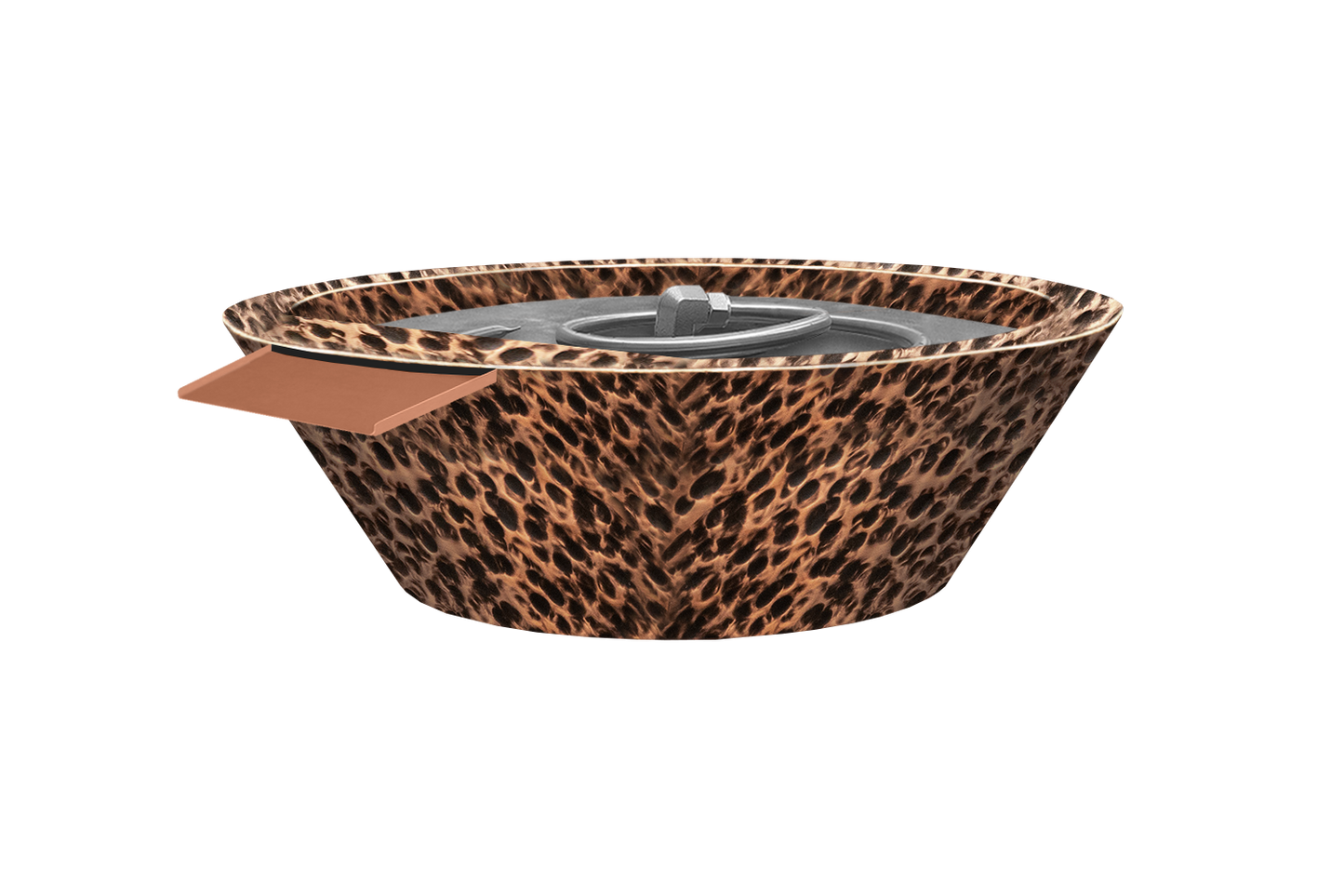 Copper Fire & Water Bowl - Hammered Oil Rub Patina