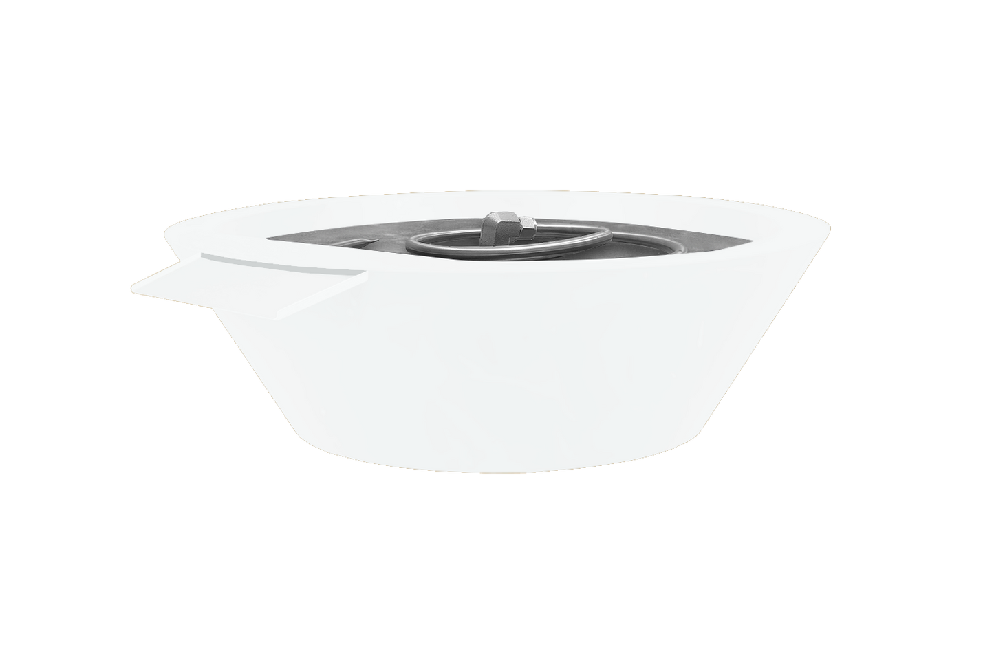 Aluminum Fire & Water Bowl - Pure White