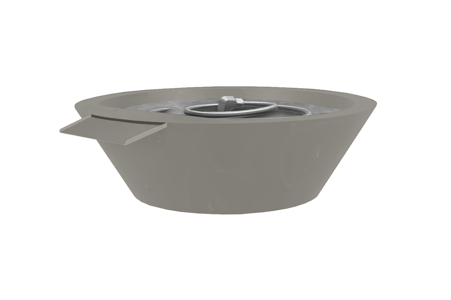 Aluminum Fire & Water Bowl - Stone Gray