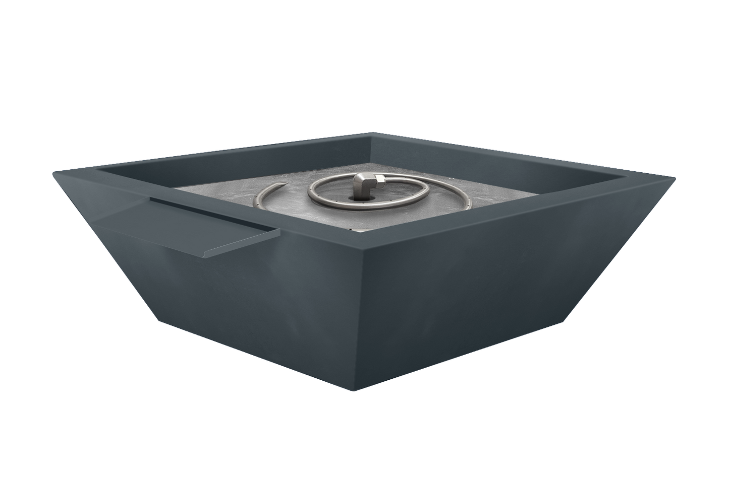 Aluminum Fire & Water Bowl - Basalt Gray