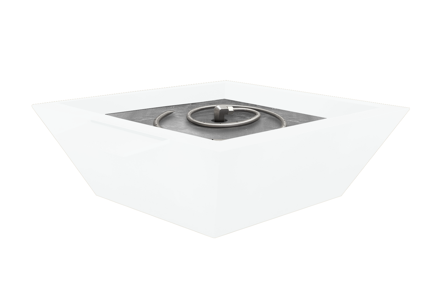 Aluminum Fire & Water Bowl - Pure White