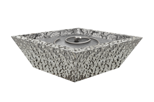 Stainless Steel Fire Bowl - Hammered Polished