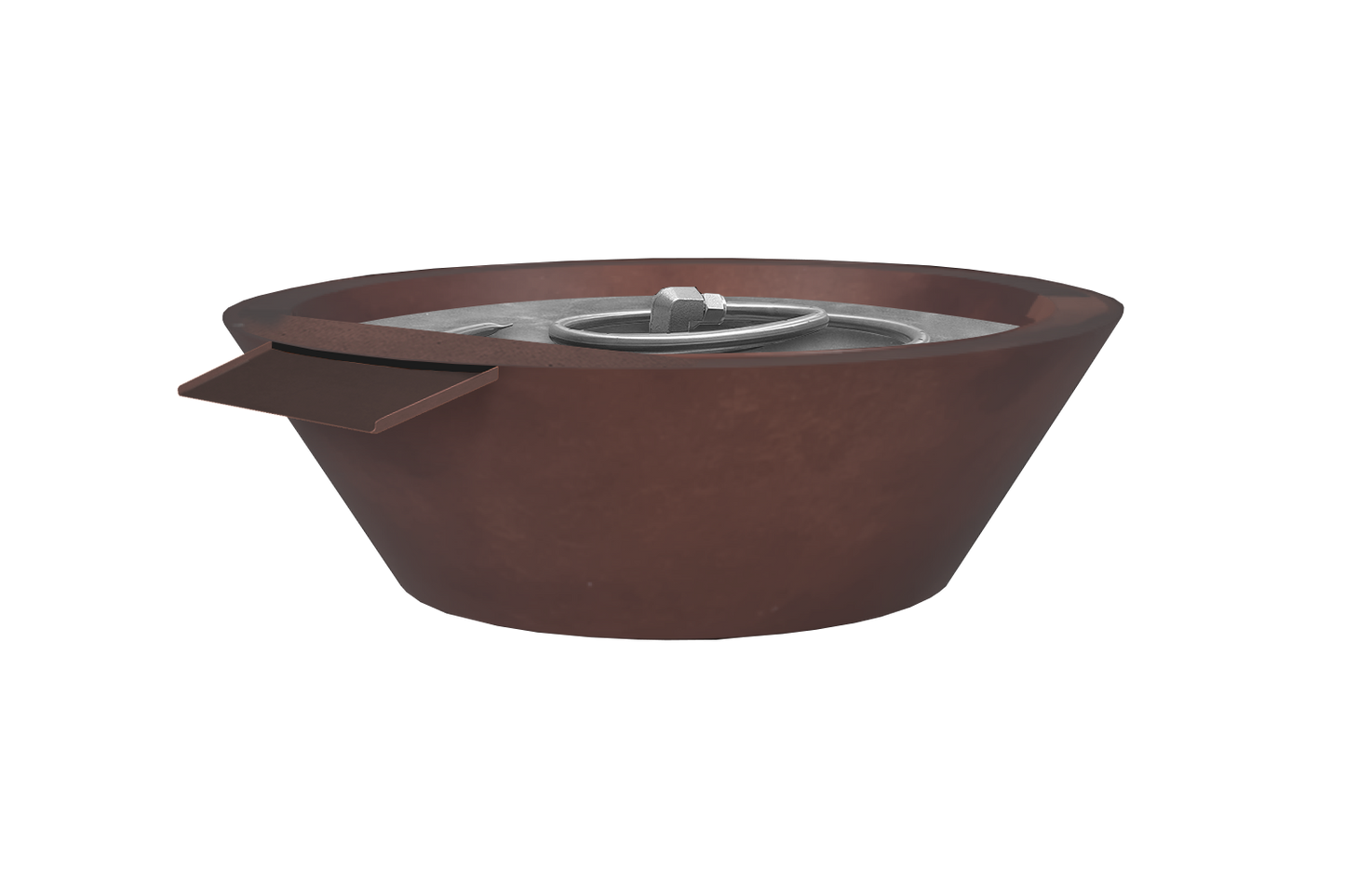 Copper Fire & Water Bowl - Antique Patina