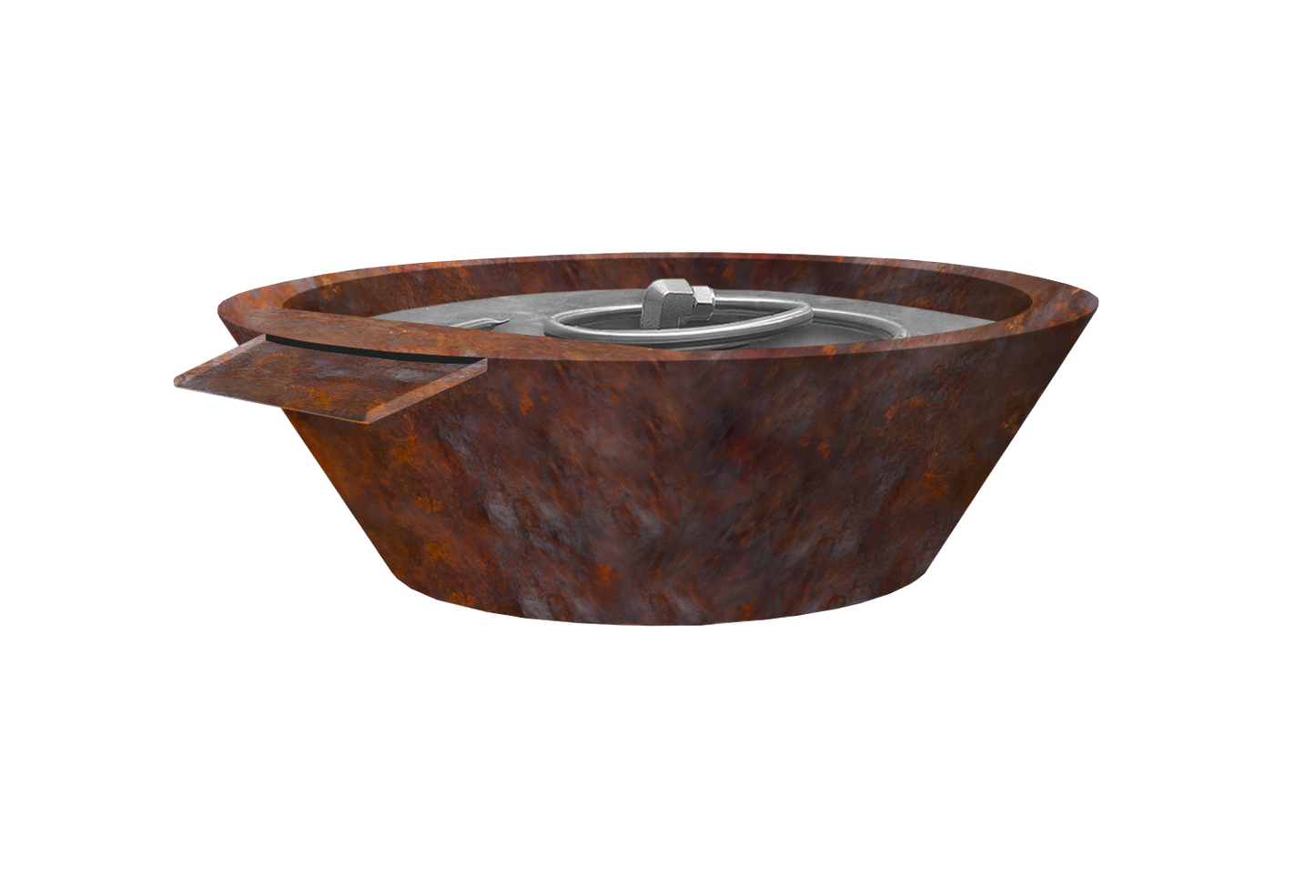 Copper Fire & Water Bowl - Hot Patina