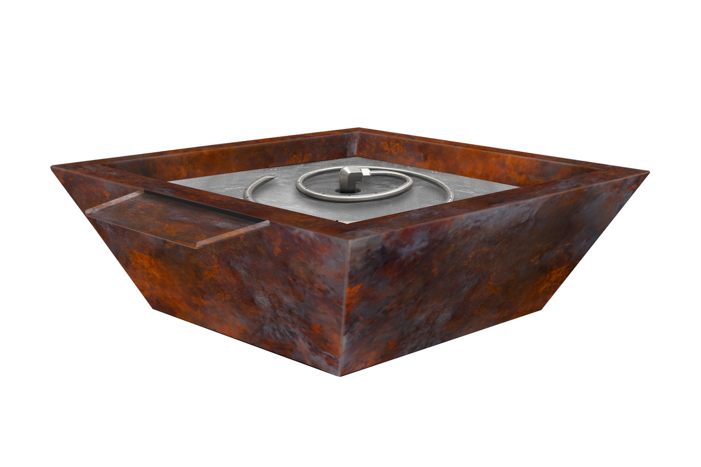 Copper Fire & Water Bowl - Hot Patina