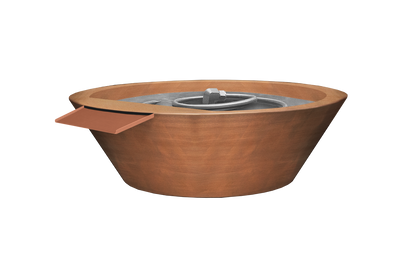 Copper Fire & Water Bowl - Oil Rub Patina