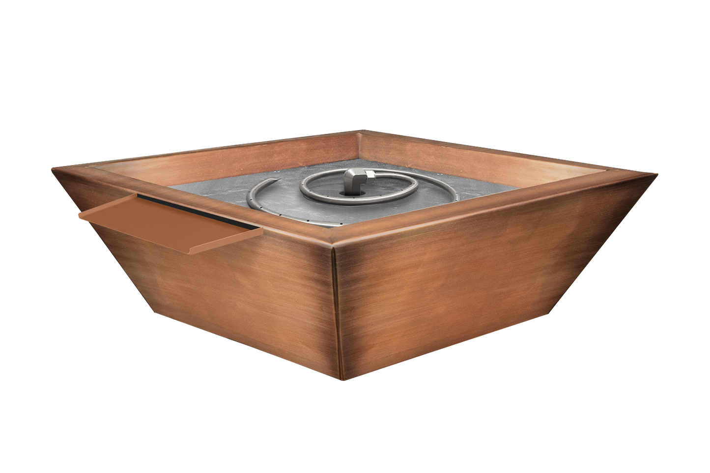 Copper Fire & Water Bowl - Oil Rub Patina