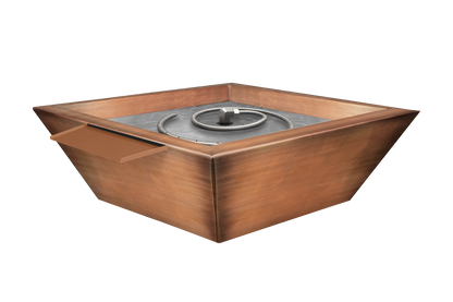 Copper Fire & Water Bowl - Oil Rub Patina