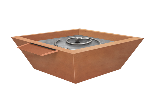 Copper Fire & Water Bowl - Raw Copper
