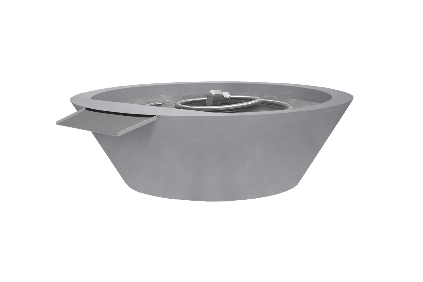 Stainless Steel Fire & Water Bowl - Raw Stainless