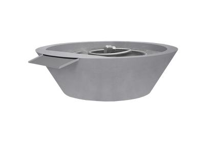 Stainless Steel Fire & Water Bowl - Raw Stainless