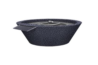 Stainless Steel Fire & Water Bowl - Vein Powder Coat