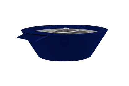 Aluminum Fire &  Water Bowl - Cobalt Blue