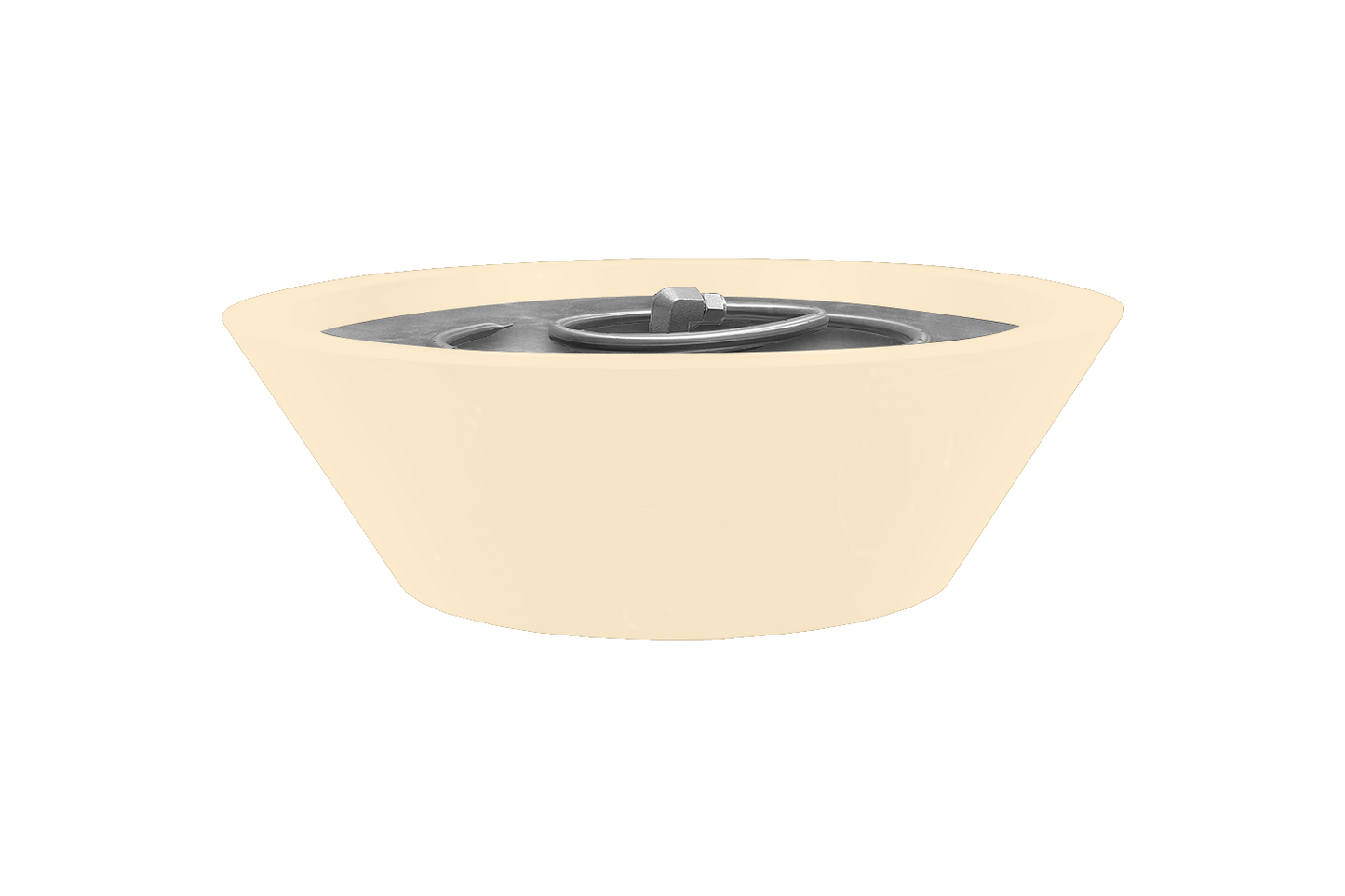 Aluminum Fire Bowl - Light Ivory