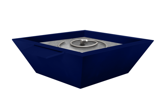 Aluminum Fire &  Water Bowl - Cobalt Blue