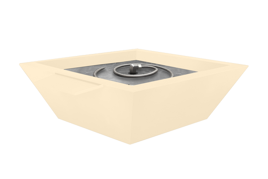 Aluminum Fire &  Water Bowl - Light Ivory