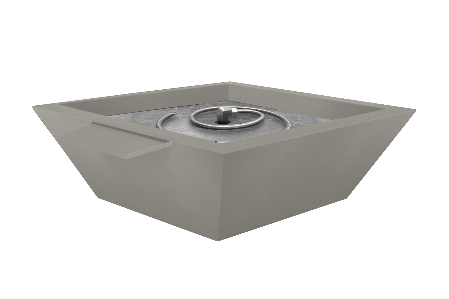 Aluminum Fire &  Water Bowl - Stone Gray