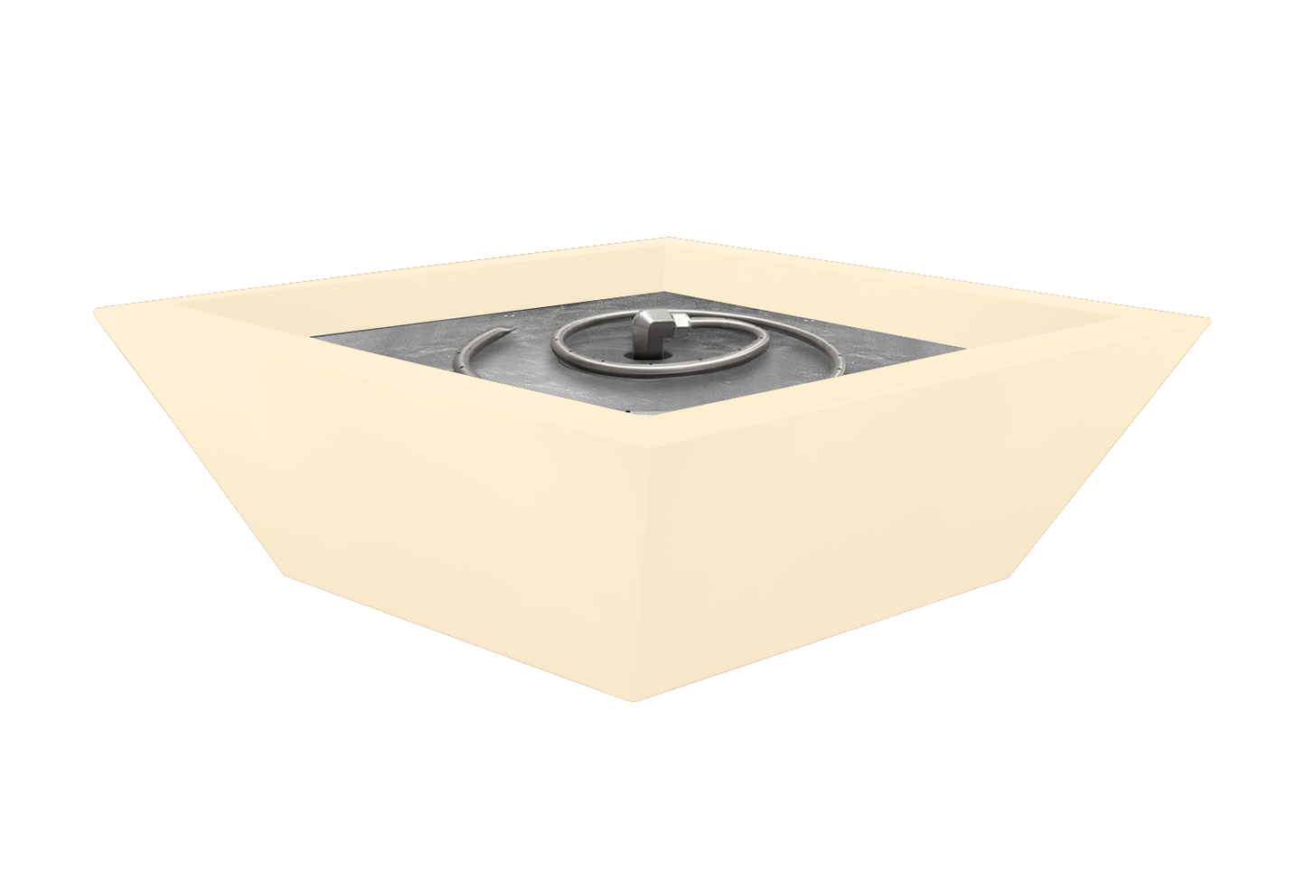 Aluminum Fire Bowl - Light Ivory